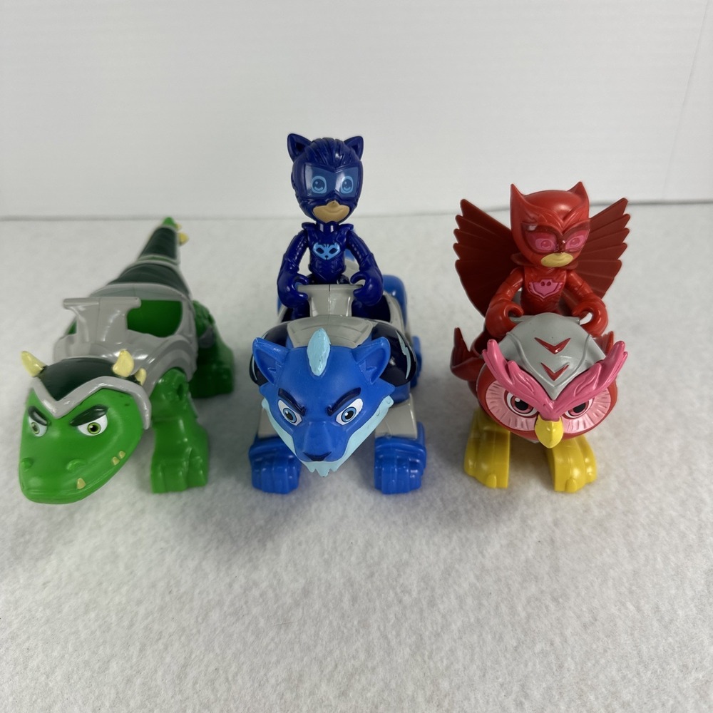 PJ Masks Power Hero Animal Trio Tiger Lizard & Bird Vehicle, Figure Incomplete